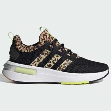 Imagem de Tenis adidas feminino racer tr23 if7721, Preto, Animal print, 34