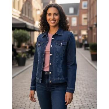 Imagem de Jaqueta jeans modelagem tradicional ótima qualidade p ao exg - Caligem