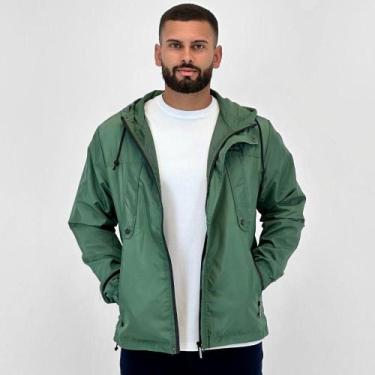 Imagem de Jaqueta Mormaii Corta Vento com Capuz Masculina, M, Verde
