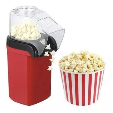 Imagem de Pipoqueira Elétrica Sem Óleo Máquina Pipoca Ar Quente 1200w - POPCORN 