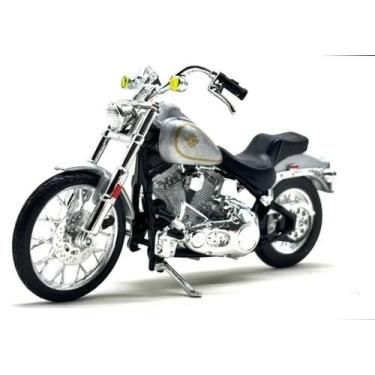 Imagem de Miniatura de moto HD na escala 1/18 maisto, 1984 fxst softail
