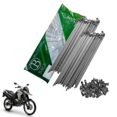 Imagem de Jogo Raio Roda Lander250 X Motard Traseiro Inox 4mm Bace - COD_26192, 
