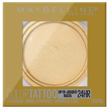 Imagem de (Golden Girl) - Maybelline New York Colour Tattoo Up To 24Hr Longwear Waterproof Fade Crease Resistant Blendable Cream Eyeshadow Pots Makeup, Golden Girl, 5ml