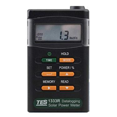 Imagem de RaeSung TES-1333R Medidor de Energia Solar Digital Datalogging Testador Medidor de Radiação Detector de Energia de Células Solares TES1333R Medidor de Radiação Solar Interface RS-232