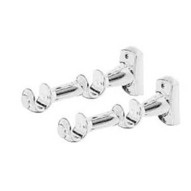 Imagem de Kit Suporte Cortina Duplo Para Varão 19/28mm Cromado 2 Uni