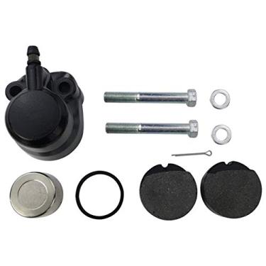 Imagem de M MATI Kit de pinça de freio dianteiro com pastilhas para Honda CB350 CB360 CB400 CB450 CB500 CB550 45100-390-003