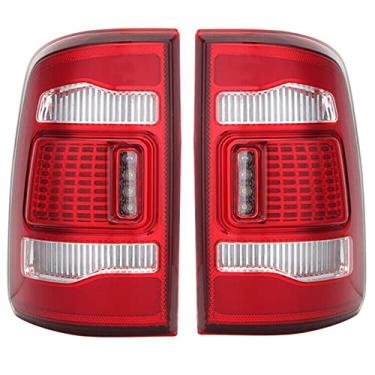 Imagem de JESYMBX Para Dodge Ram 1500 2500 3500 2009-2018 Lâmpada refletora de seta de luz de freio traseira 1 par vermelho
