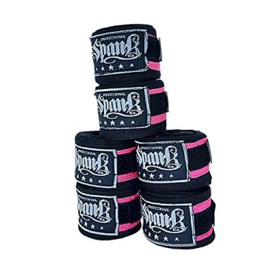 Imagem de Kit Bandagem Elástica de 3 metros com 3 Pares - Spank (PRETO/ROSA)