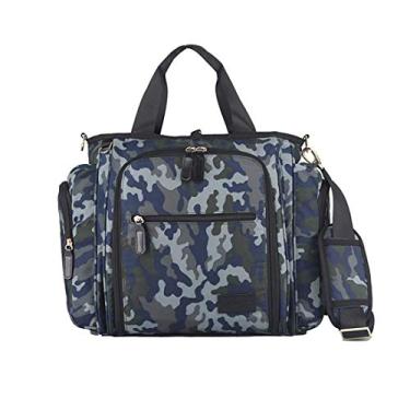 Imagem de Mochila multifunções bolsa de troca de fraldas, com bolsos isolados alça de ombro ajustável Projeto da caixa do carrinho à prova d'água Bolsa multifuncional de viagem Mochila de alta capacidade