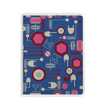 Imagem de Plugue de soquete padrão diagrama de circuito, caderno, capa de goma capa macia Diário