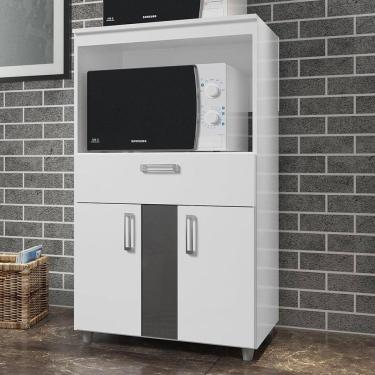 Imagem de Balcão para Forno 2 Portas 1 Gaveta Ultra Branco