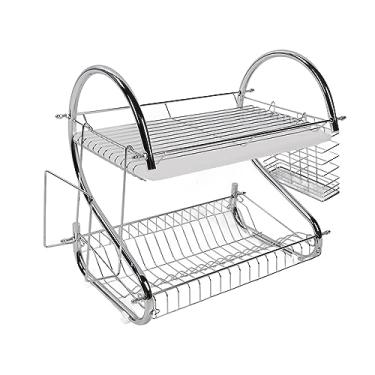 Imagem de Escorredor de Pratos, Escorredor de Pratos, Prato de Drenagem de Esgoto para Suporte, Rack de Utensílios de Cozinha Com Suporte de Prato para Organizador, Suporte para (Estilo de