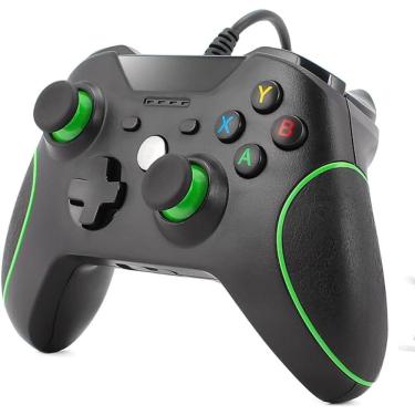Imagem de Controle Xbox One Analógico Vibratório Com Fio USB Led