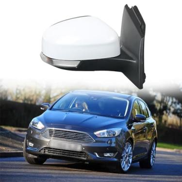 Imagem de Espelho de porta lateral do passageiro adequado para Ford Focus 3 MK3 2012-2018 Montagem de espelho retrovisor para acessórios Ford Focus (12 fios)