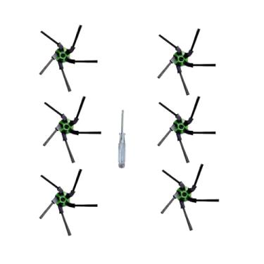 Imagem de Pacote com 6 escovas laterais para varredura de bordas, peças de reposição para irobot Roomba série S, escovas laterais de substituição para aspirador de pó Roomba S9 (9110) S9 Plus S9+ (9550).