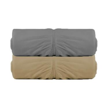 Imagem de Kit 2 Lencois Malha Casal com Elastico Vivaldi - Fio 30/1 Penteado - 100% Algodao (KIT 2)