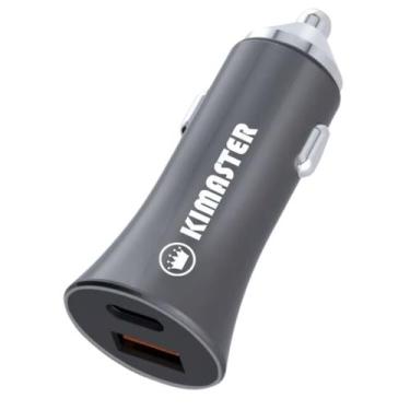 Imagem de Carregador Veicular USB-C+USB PD QC 40W CV209 Kimaster