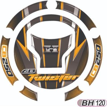 Imagem de Adesivo Protetor De Bocal Cb 250 Twister 2018 A 2020 Amarelo - Resitan