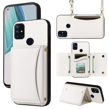 Imagem de Furiet Capa carteira para OnePlus Nord N10 5G com alça transversal de couro PU premium porta-cartões à prova de choque capa fina resistente para celular para One Plus N 10 G5 1 Plus 10N 1plus One+ 1+