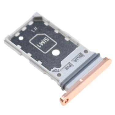 Imagem de Bandeja de cartão SIM dupla para Samsung Galaxy S22+ 5G S22 5G Suporte de cartão SIM para substituição de slot de cartão SIM S22 5G para SM-S906B SM-S906U Rosa dourado