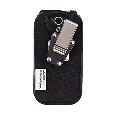 Imagem de Wireless ProTech Capa de nylon balístico com clipe de cinto de 4 posições compatível com CAT S48C