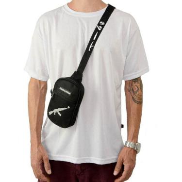 Imagem de Shoulder Bag Mini Bolsa Lateral Pega a Visão, Único, Preto