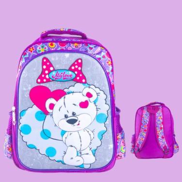 Imagem de Mochila Infantil Escolar Bolsa Infantil Menina Passeio Resistente Impe