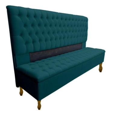 Imagem de Kit Cabeceira + Recamier Iza Para Cama Box Casal Queen 158 Cm - Suede 