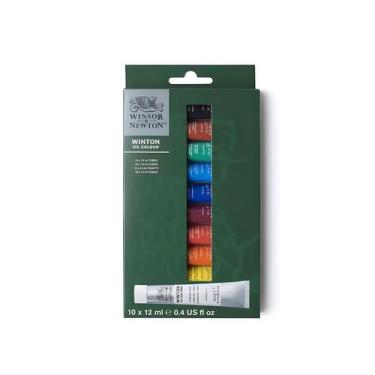 Imagem de Tinta Óleo Winton Winsor & Newton 12ml com 10 Unidades