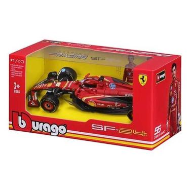 Imagem de Ferrari F-1 Sf24 2024 Charles Leclerc 16 Burago 1/43, Vermelho