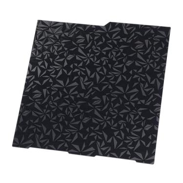 Imagem de Plataforma de Cama para Impressora 3D, 256x268mm, Diamante Flexível PEO + Cama de Impressão PET de Fibra de Carbono para Kobra 3, Kobra 3 Combo