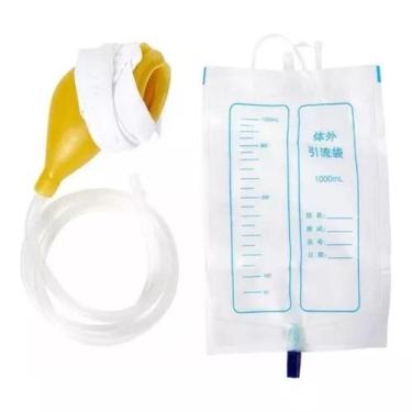 Imagem de Coletor De Urina Masculino Com Bolsa 1000Ml Incontinência - Lux Hair