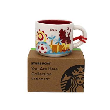 Imagem de Starbucks Caneca de ornamento de cerâmica Demitasse série You Are Here Espanha, 59 ml