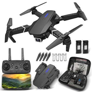 Imagem de E88 Drone Com Camera Drone Profissional 4K HD câmeras com Fluxo óptico FPV Mini Controle Remoto DroneQuadricóptero Com Bolsa De Transporte