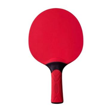 Imagem de menolana Ping Pong Paddle, Patdle de tênis de mesa, portátil, resistente ao clima, raquete de tênis de mesa de nível profissional para prática para iniciantes, Vermelho