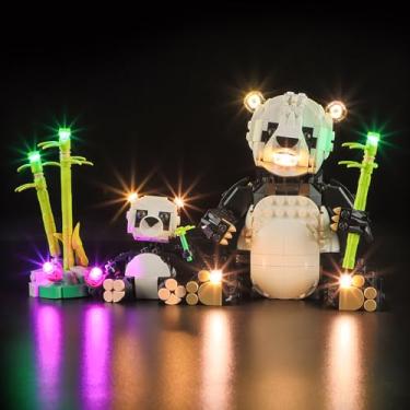 Imagem de YEABRICKS Kit de luzes LED para-31165 Creator 3-em 1 fauna selvagem: Família de Pandas modelo de blocos de construção (excluindo o kit de construção)