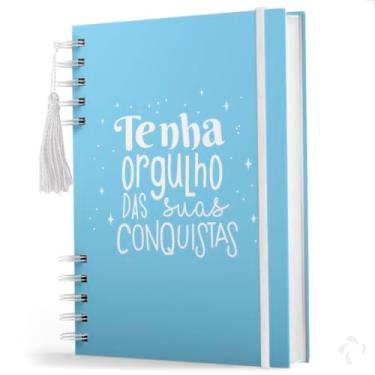 Imagem de Agenda 2025 Para Organização Pessoal - 214 Pgs - Capa Azul - Capa Dura