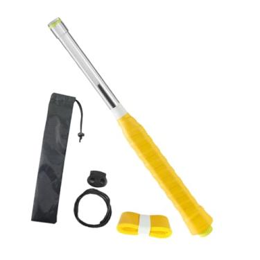 Imagem de Vaveren Badminton Racket Swing Stick Badminton Swing Training Aid, com cordão anti -Drop, ferramenta auxiliar para jardins iniciantes, Amarelo