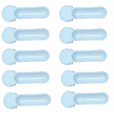 Imagem de 10 peças de copo de comida de plástico branco para pássaros pequenos, caixa de alimentação pendurada, alimentador de água de sementes para papagaio, canário, alimentadores de pássaros de tamanho