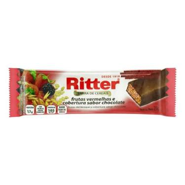 Imagem de Kit c/ 6 Barra de Cereal Frutas Vermelhas Cobertura - Ritter