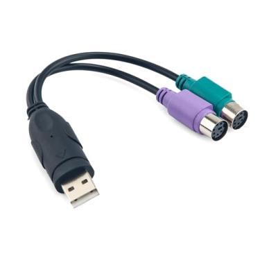 Imagem de BOXOB Adaptador PS2 para USB, instalação automática USB teclado monitor portátil scanner código de barras rato adaptador conversor