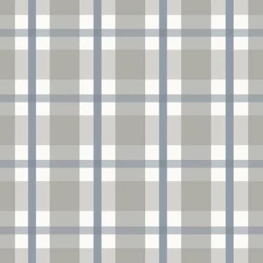 Imagem de Papel de Parede Vinílico Xadrez quadros cinza e azul revoada 4455 53x1