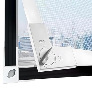 Imagem de Kit de substituição de tela de janela, malha de fibra de vidro, telas magnéticas de privacidade, protetores de janela para gatos, tela de casa temporária, mantenha os insetos fora, deixe a brisa