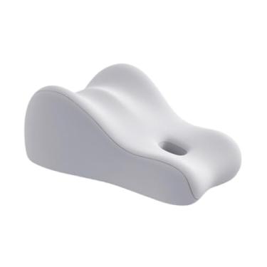 Imagem de ＫＬＫＣＭＳ Travesseiro de espuma viscoelástica para cama, posição deitada, travesseiro versátil para relaxar no dormitório e assistir a filmes, Cinza Escuro