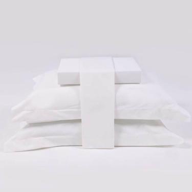 Imagem de Jogo De Cama Casal Essential 200 Fios 100% Algodão 4 Peças Branco