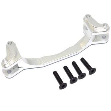 Imagem de Para escala 1/10 RC Yeti haste de braço de montagem de manivela de alumínio - conjunto de 1 peça para AX31122 prata