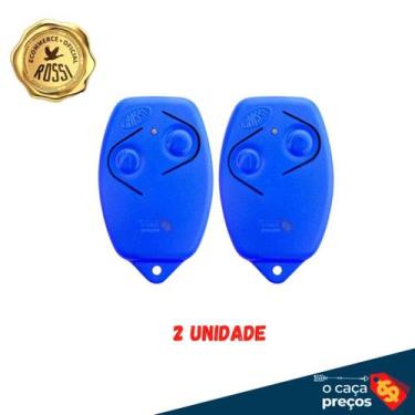 Imagem de Kit 2 Controle Remoto de Portão Rossi HCS 433mhz - AZUL - Rossi Portõe