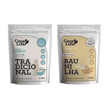 Imagem de Combo 2 Mingau Proteico Ceralife Tradicional e Baunilha 450g - Cera Li