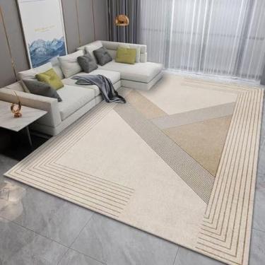 Imagem de Tapete De Área Grande Abstrato Modergeométrico Patchwork Cinza Claro Der Patter Livig Room Diig Tapete De Área De Sala Macio De Pelo Baixo, 180 x 250 cm