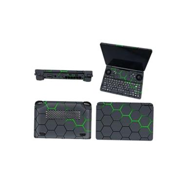Imagem de Película protetora para console de jogos portátil GPD Win Mini 2025, adesivo de película protetora WUNIAK fosco, resistente a arranhões e resistente ao desgaste, pode ser colado repetidamente, (favo